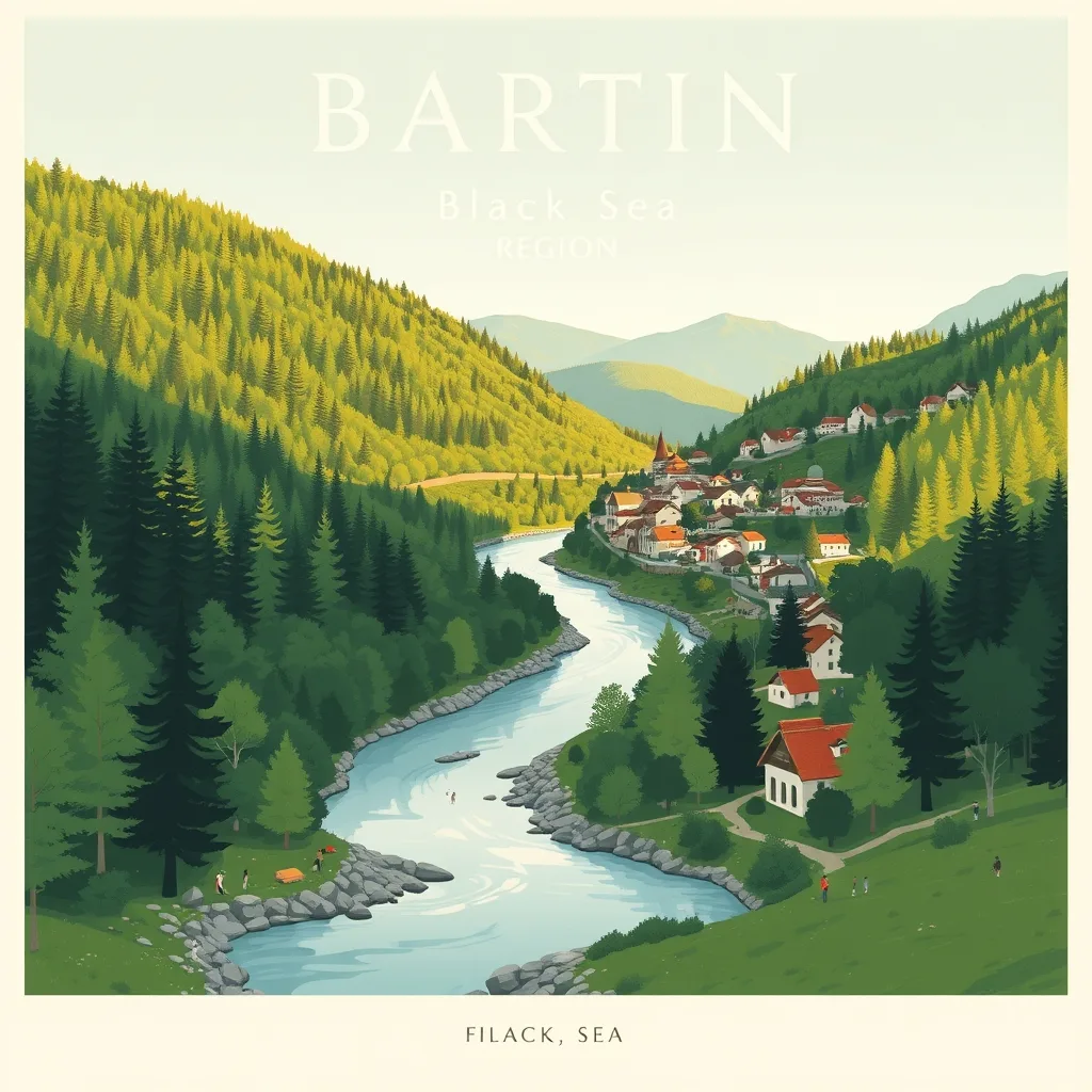 Amasra Sahili ve Tarihi Yarımada illustrator