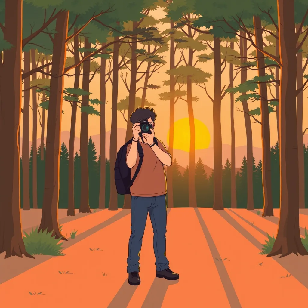 Doğada altın saatte fotoğraf çekmek