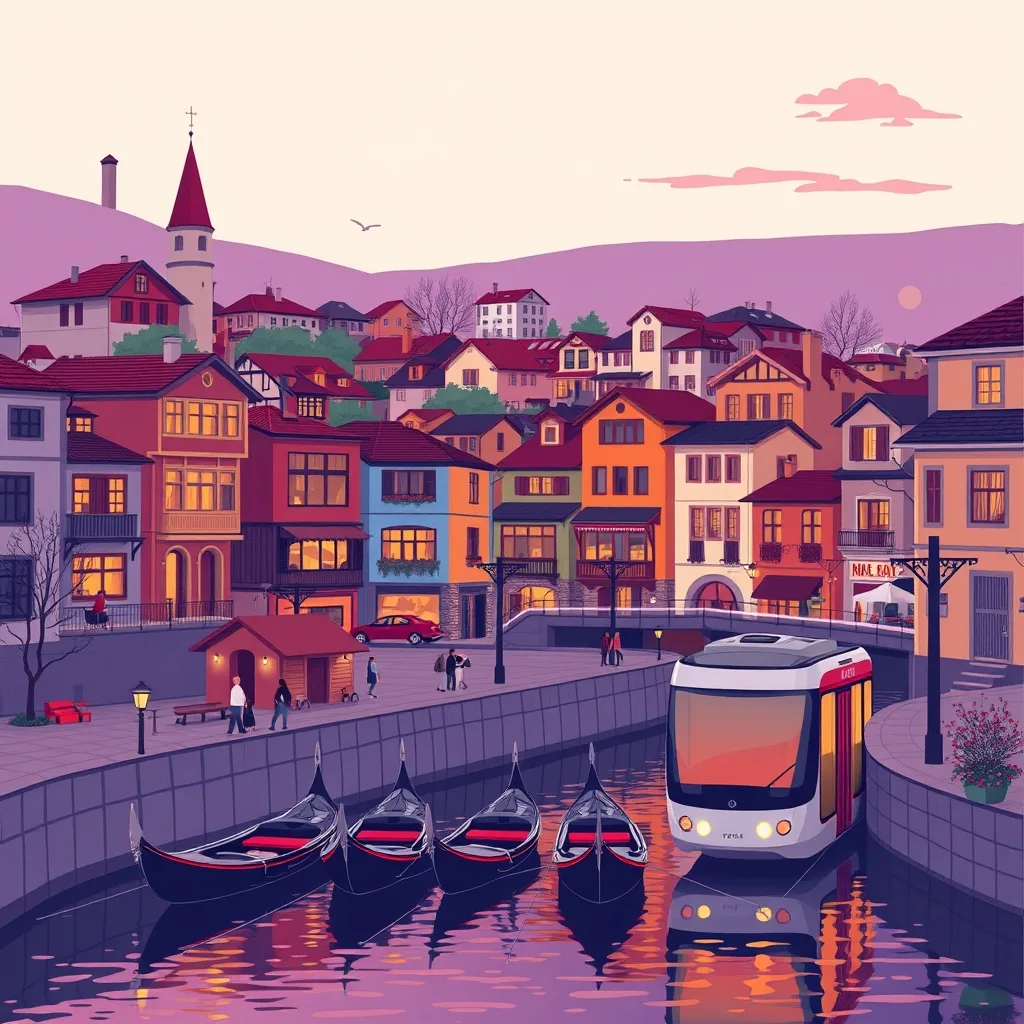 Akşam: Hamamyolu ve İstiklal Caddesi illustrator