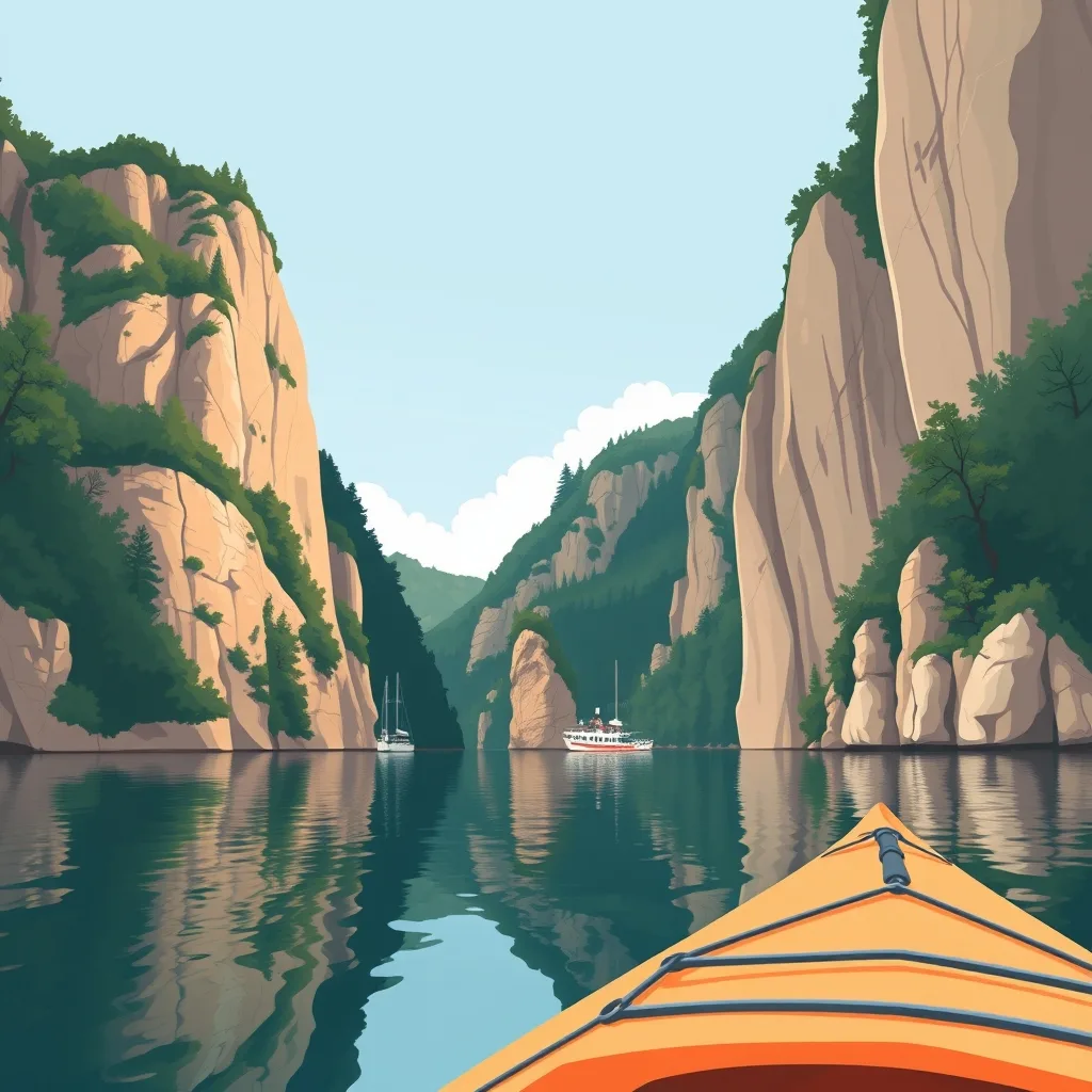 Deniz Turları ile Fiyord Keşfi illustrator